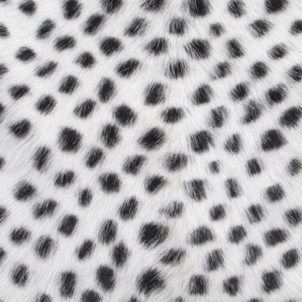 Black Dot Goatskin Print Square Cushion